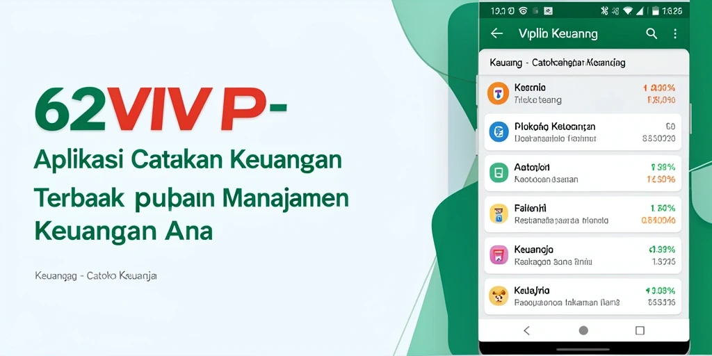 Tampilan antarmuka aplikasi Catatan Keuangan 62VIP yang user-friendly.