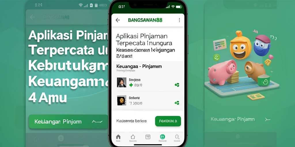 Tampilan antarmuka yang sederhana dan mudah digunakan pada aplikasi Pinjaman.