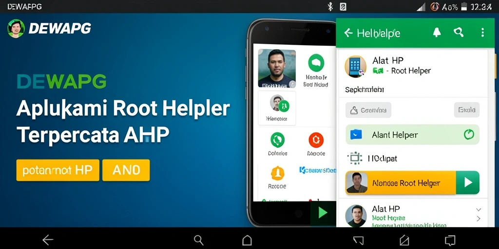 Antarmuka DEWAPG yang intuitif untuk aplikasi Root Helper.