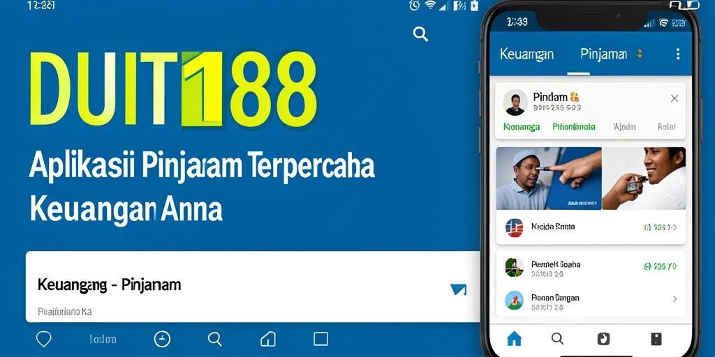 Tampilan antarmuka aplikasi Pinjaman DUIT188 yang modern dan user-friendly.