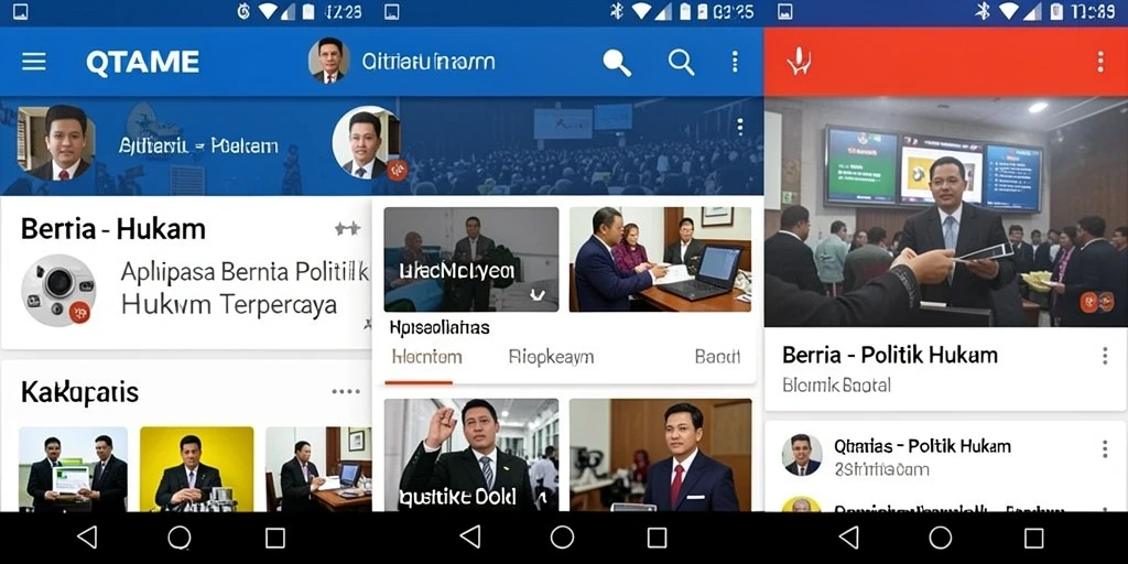 Tampilan antarmuka aplikasi QTGAME yang sederhana dan informatif.