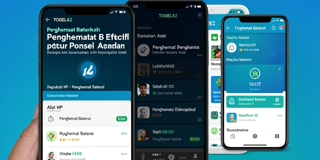 Antarmuka TOGEL62 yang sederhana dan fungsional untuk menghemat baterai.